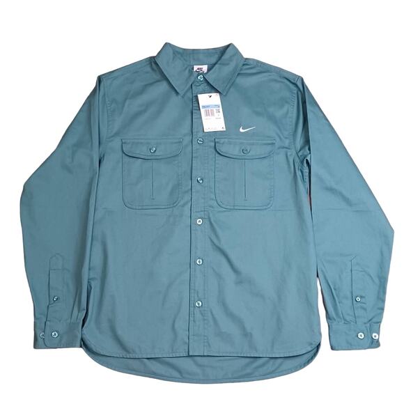 Nike SB Skateboarding Woven Long Sleeve Shirt sz:Medium NEW WITH TAGS - Picture 1 of 8